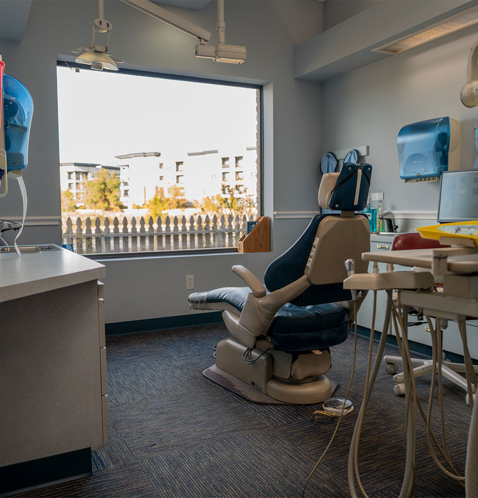 inside look of the dental procedure room within the dental center